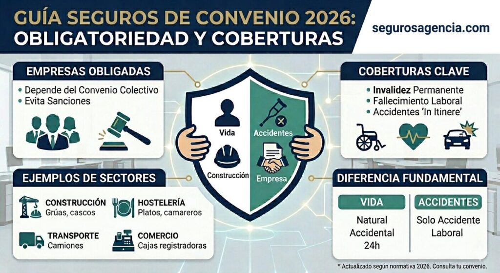 Resumen seguros de convenio obligatorios para empresas
